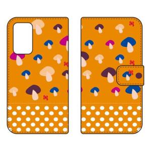 （手帳型ケース カバー） Cf LTD 北欧風オレンジ森 Galaxy A53 5G SCG15 SC-53C