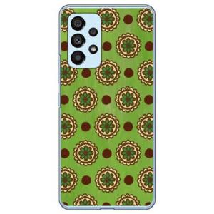 フラワースポット ライムグリーン （ハード ケース カバー） Galaxy A53 5G SCG15 SC-53C