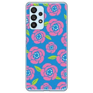 サザンフラワー ブルー （ハード ケース カバー） Galaxy A53 5G SCG15 SC-53C