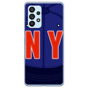 Cf LTD NY ブルー×ネイビー （ハード ケース カバー） Galaxy A53 5G SCG15 SC-53C
