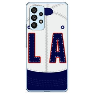 Cf LTD LA ホワイト×ネイビー （ハード ケース カバー） Galaxy A53 5G SCG15 SC-53C