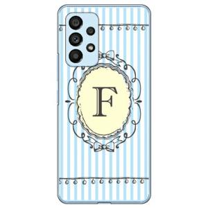 Cf LTD イニシャル アルファベット F サックス （ハード ケース カバー） Galaxy A53 5G SCG15 SC-53C
