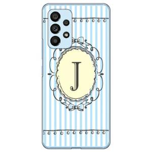 Cf LTD イニシャル アルファベット J サックス （ハード ケース カバー） Galaxy A53 5G SCG15 SC-53C