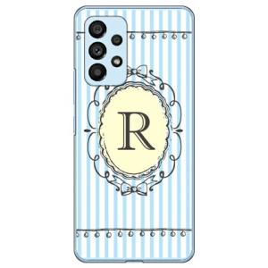 Cf LTD イニシャル アルファベット R サックス （ハード ケース カバー） Galaxy A53 5G SCG15 SC-53C