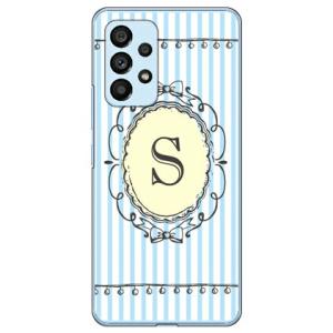 Cf LTD イニシャル アルファベット S サックス （ハード ケース カバー） Galaxy A53 5G SCG15 SC-53C
