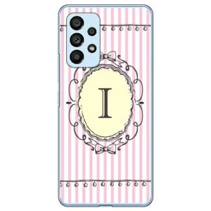 Cf LTD イニシャル アルファベット I ピンク （ハード ケース カバー） Galaxy A53 5G SCG15 SC-53C