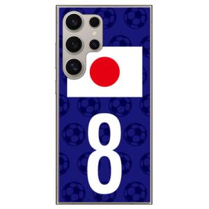 Cf LTD 日本代表チーム応援8 スマホケース (ハード ケース カバー) Galaxy S24 Ultra SCG26 SC-52E ギャラクシー S24 Ultra