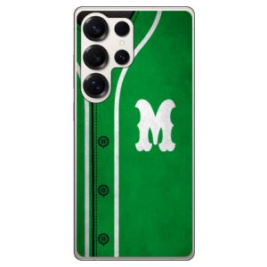 Cf LTD ベースボール グリーン M スマホケース (ハード ケース カバー) Galaxy S25 Ultra SCG32 SC-52F ギャラクシー S25 Ultra