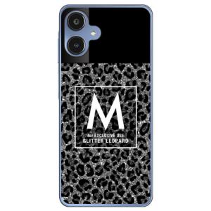 Cf LTD ヒョウ柄 ネイルボトル M グレー スマホケース (ハード ケース カバー) Galaxy A25 5G SCG33 SC-53F ギャラクシー A25 5G