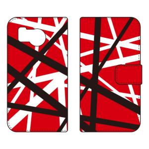 手帳型スマホケース ロックオマージュ レッド (受注生産) SECOND SKIN AQUOS sense8 SHG11 SH-54D アクオスセンス8 SHG11 SH-54D