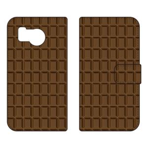 手帳型スマホケース チョコレート TYPE2 ブラウン (受注生産) SECOND SKIN AQUOS sense8 SHG11 SH-54D アクオスセンス8 SHG11 SH-54D