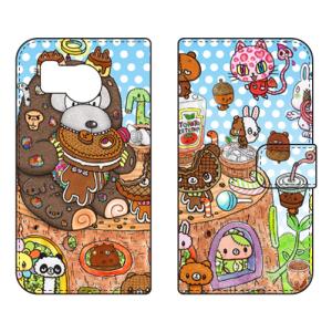 手帳型スマホケース イラストレーター326 手帳 分け合えば増える (受注生産) SECOND SKIN AQUOS sense8 SHG11 SH-54D アクオスセンス8 SHG11 SH-54D