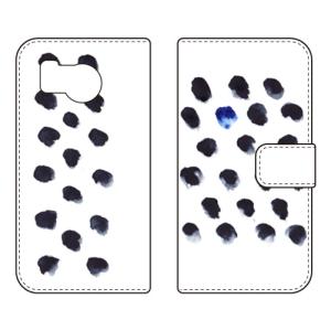 手帳型スマホケース kanoco 斑 (受注生産) SECOND SKIN AQUOS sense8 SHG11 SH-54D アクオスセンス8 SHG11 SH-54D