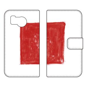手帳型スマホケース kanoco 四角い日本 (受注生産) SECOND SKIN AQUOS sense8 SHG11 SH-54D アクオスセンス8 SHG11 SH-54D