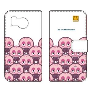 手帳型スマホケース mushrooms (受注生産) SECOND SKIN AQUOS sense8 SHG11 SH-54D アクオスセンス8 SHG11 SH-54D