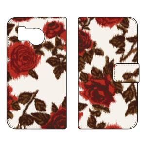 手帳型スマホケース SINDEE Splashed Rose （ベージュ） (受注生産) SECOND SKIN AQUOS sense8 SHG11 SH-54D アクオスセンス8 SHG11 SH-54D