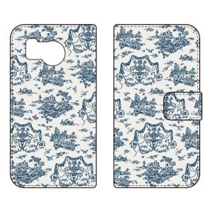 手帳型スマホケース SINDEE Toile De Jouy (受注生産) SECOND SKIN AQUOS sense8 SHG11 SH-54D アクオスセンス8 SHG11 SH-54D