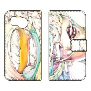 手帳型スマホケース KYOTAROクレバーガールカラー (受注生産) SECOND SKIN AQUOS sense8 SHG11 SH-54D アクオスセンス8 SHG11 SH-54D