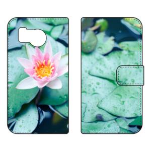 手帳型スマホケース 竹林省悟 ハスノハナ (受注生産) SECOND SKIN AQUOS sense8 SHG11 SH-54D アクオスセンス8 SHG11 SH-54D