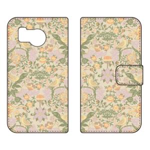 手帳型スマホケース SINDEE Mystical Flower （ベージュ） (受注生産) SECOND SKIN AQUOS sense8 SHG11 SH-54D アクオスセンス8 SHG11 SH-54D