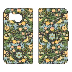 手帳型スマホケース SINDEE Mystical Flower （グリーン） (受注生産) SECOND SKIN AQUOS sense8 SHG11 SH-54D アクオスセンス8 SHG11 SH-54D