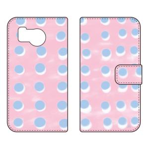 手帳型スマホケース オブチジン dot series ピンク (受注生産) SECOND SKIN AQUOS sense8 SHG11 SH-54D アクオスセンス8 SHG11 SH-54D
