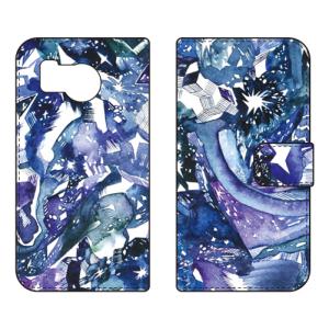 手帳型スマホケース Saqui Hotate hoshikuzu (受注生産) SECOND SKIN AQUOS sense8 SHG11 SH-54D アクオスセンス8 SHG11 SH-54D