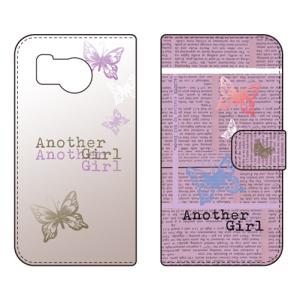 手帳型スマホケース Hal Ikeda Another Girl パープル (受注生産) SECOND SKIN AQUOS sense8 SHG11 SH-54D アクオスセンス8 SHG11 SH-54D
