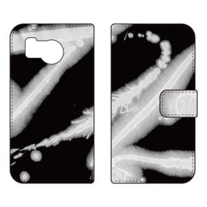 手帳型スマホケース 赤間紫動 曲流 (受注生産) SECOND SKIN AQUOS sense8 SHG11 SH-54D アクオスセンス8 SHG11 SH-54D