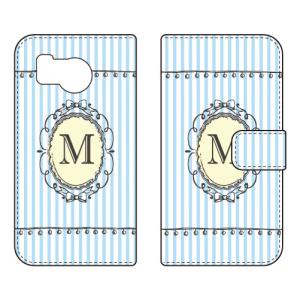 手帳型スマホケース M （サックス） (受注生産) Cf LTD AQUOS sense8 SHG11 SH-54D アクオスセンス8 SHG11 SH-54D