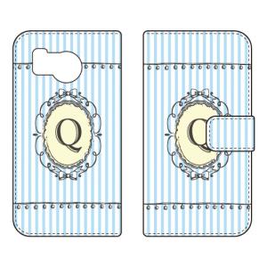 手帳型スマホケース Q （サックス） (受注生産) Cf LTD AQUOS sense8 SHG11 SH-54D アクオスセンス8 SHG11 SH-54D