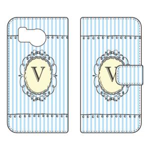 手帳型スマホケース V （サックス） (受注生産) Cf LTD AQUOS sense8 SHG11 SH-54D アクオスセンス8 SHG11 SH-54D