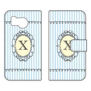 手帳型スマホケース X （サックス） (受注生産) Cf LTD AQUOS sense8 SHG11 SH-54D アクオスセンス8 SHG11 SH-54D