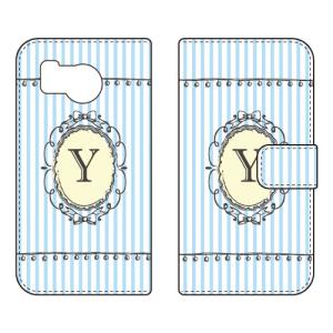 手帳型スマホケース Y （サックス） (受注生産) Cf LTD AQUOS sense8 SHG11 SH-54D アクオスセンス8 SHG11 SH-54D