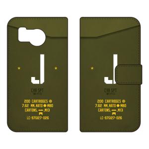 手帳型スマホケース ミリタリー J （カーキ） (受注生産) Cf LTD AQUOS sense8 SHG11 SH-54D アクオスセンス8 SHG11 SH-54D