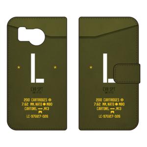 手帳型スマホケース ミリタリー L (カーキ) ...の商品画像