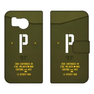 手帳型スマホケース ミリタリー P （カーキ） (受注生産) Cf LTD AQUOS sense8 SHG11 SH-54D アクオスセンス8 SHG11 SH-54D
