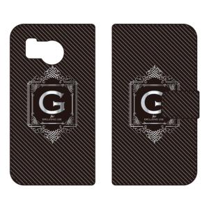 手帳型スマホケース ラグジュアリー G （シルバーグレー） (受注生産) Cf LTD AQUOS sense8 SHG11 SH-54D アクオスセンス8 SHG11 SH-54D