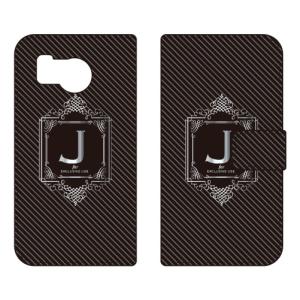 手帳型スマホケース ラグジュアリー J （シルバーグレー） (受注生産) Cf LTD AQUOS sense8 SHG11 SH-54D アクオスセンス8 SHG11 SH-54D