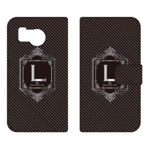 手帳型スマホケース ラグジュアリー L （シルバーグレー） (受注生産) Cf LTD AQUOS sense8 SHG11 SH-54D アクオスセンス8 SHG11 SH-54D