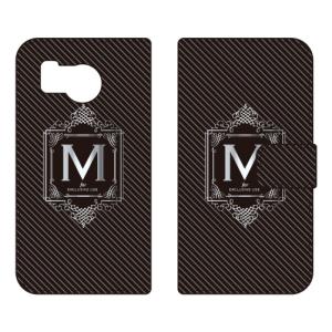手帳型スマホケース ラグジュアリー M （シルバーグレー） (受注生産) Cf LTD AQUOS sense8 SHG11 SH-54D アクオスセンス8 SHG11 SH-54D