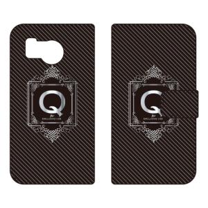 手帳型スマホケース ラグジュアリー Q （シルバーグレー） (受注生産) Cf LTD AQUOS sense8 SHG11 SH-54D アクオスセンス8 SHG11 SH-54D