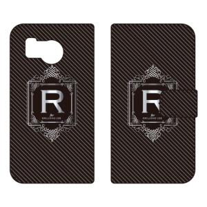 手帳型スマホケース ラグジュアリー R （シルバーグレー） (受注生産) Cf LTD AQUOS sense8 SHG11 SH-54D アクオスセンス8 SHG11 SH-54D