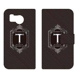 手帳型スマホケース ラグジュアリー T （シルバーグレー） (受注生産) Cf LTD AQUOS sense8 SHG11 SH-54D アクオスセンス8 SHG11 SH-54D