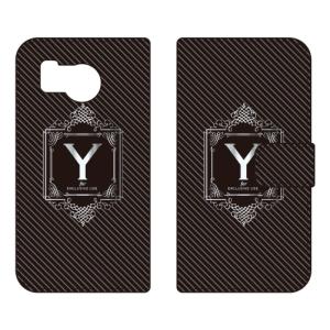 手帳型スマホケース ラグジュアリー Y （シルバーグレー） (受注生産) Cf LTD AQUOS sense8 SHG11 SH-54D アクオスセンス8 SHG11 SH-54D