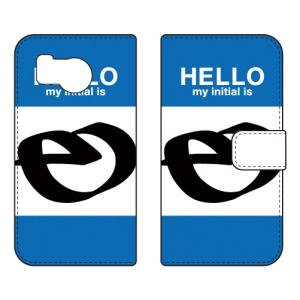 手帳型スマホケース ハロー E （ブルー） (受注生産) Cf LTD AQUOS sense8 SHG11 SH-54D アクオスセンス8 SHG11 SH-54D