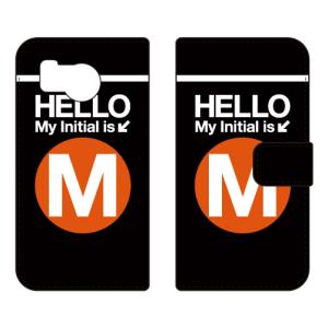 手帳型スマホケース サブウェイ M （オレンジ） (受注生産) Cf LTD AQUOS sense8 SHG11 SH-54D アクオスセンス8 SHG11 SH-54D