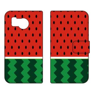 手帳型スマホケース おいしいスイカ (受注生産) Cf LTD AQUOS sense8 SHG11 SH-54D アクオスセンス8 SHG11 SH-54D