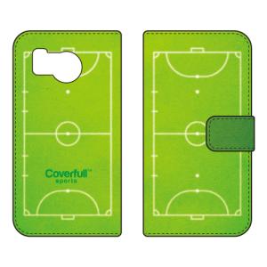 手帳型スマホケース フットサル グリーン (受注生産) Cf LTD AQUOS sense8 SHG11 SH-54D アクオスセンス8 SHG11 SH-54D