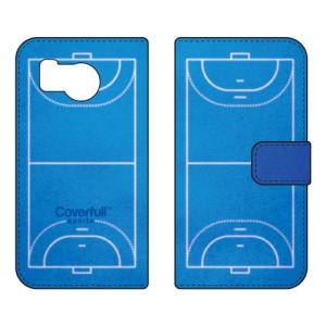 手帳型スマホケース ハンドボール ブルー (受注生産) Cf LTD AQUOS sense8 SHG11 SH-54D アクオスセンス8 SHG11 SH-54D